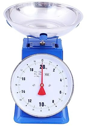 MOKLYF 15KG/20KG/30KG Klassische mechanische Waage Federwaage Zifferblattwaage Haushaltsplattformwaage Küchenwaage für Fisch und Fleisch(Eine Farbe-20KG