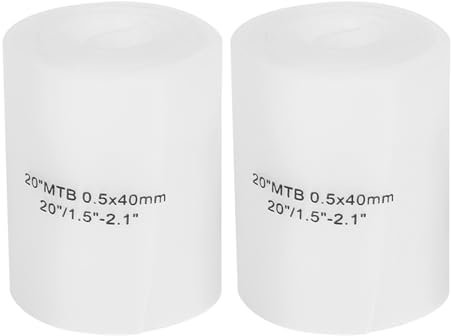 2 Stück Fahrradreifen-Liner, Fahrradschlauch-Pannenschutz, pannensicheres Gürtelschutzpolster, weißes Polyurethan, 20-Zoll-Fahrradreifen-Liner, Fahrradschlauchschutz