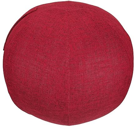 getuse Balance-Ball-Abdeckung, Yoga-Ball-Zubehör, faltbar, leicht, kratzfest, schützende Haut für Übungen, Sitzbälle, rot, 55 cm (verdickt)