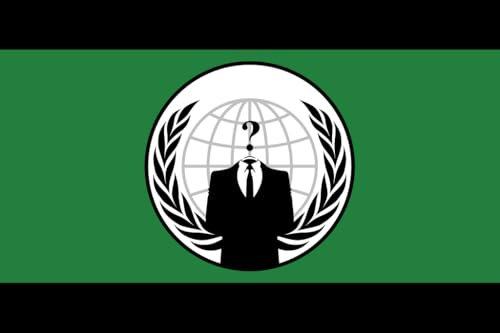 Anonymous Flagge, 152 x 90 cm, 100 % Polyester, mit Ösen. FlagSuperstore