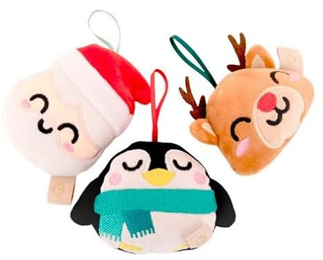 Mr. Wonderful - Adornos navideños para un árbol de ensueño - Papá Noel, pingüino y Reno