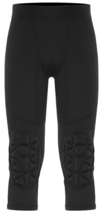 Ronyme Collants rembourrés d'entraînement Sportif pour Enfants, Protection Contre Les Chocs, Accessoires pour Skateboard, Pantalon de Compression, Taillexl