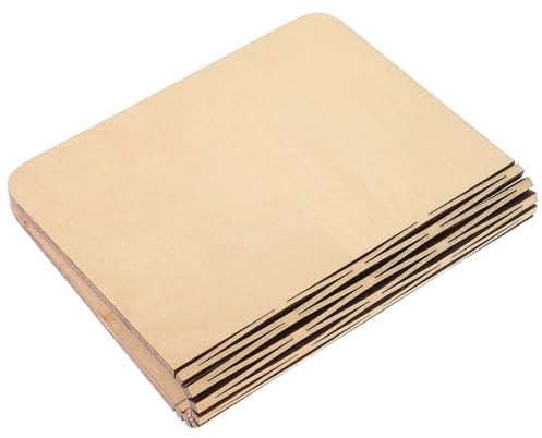 ERINGOGO Holz Buchlampe mit Klappfunktion Selbstgemacht Ersatzteil Ahorn Weiß Klein 15X11X2,5cm für Bücherliebhaber und Nachtlesen