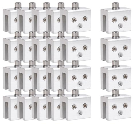 predolo Pinces de Fixation pour Toitures à Joints Debout, Attaches pour Toiture Fixations Solaires pour Panneaux Photovoltaïques, Haut de Gamme Accessoire, Pinces de pour Toitures, 24 Pièces