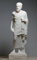Skulptur griechischer Philosopher Sokrates, Gussmarmor, 24 cm