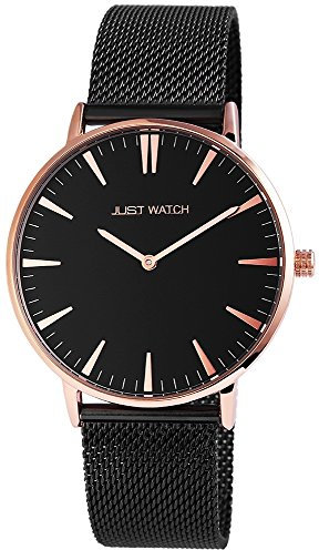 Just Watch Damen Uhr Edelstahlarmband 23, cm lang Japanisches Quarzwerk Armbanduhr Geschenkidee zum Geburtstag für Frauen