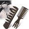 2PCS Professional Men Styling Comb Set Men Hairdressing Tool Wide Teeth Fork Comb Oil Hair Styling Comb Great For All Hair Types