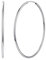 Silvora Groß Ohrringe Creolen Hoop Kreis aus 925 Silber für Damen/Mädchen Creolen Groß Polierte Durchmesser 70mm Runde Kreis Silberfarbe Ohrringe Antiallergische Hoop Earrings