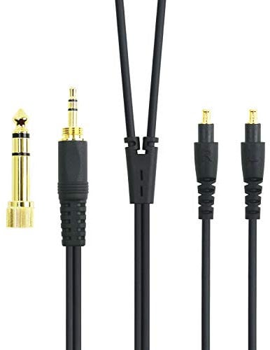-Audio-Upgrade-Kabel kompatibel mit Audio-Technica ATH-MSR7b, ATH-SR9, ATH-ESW990H, ATH-ES770H, ATH-ADX5000, ATH-AP2000Ti Kopfhörern, 1,2 m