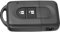 Étui porte-clés, étui pour clé à distance, taille compacte, coque de clé à 2 boutons, ABS léger pour Nissan Micra Nissan Note Nissan X-Trail Nissan Qashqai