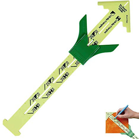 Nählineal Messen, Lineal Clips, 5 In 1 Schieblehre, Nählineal Handmaß Schneidelineal, Patchwork Werkzeuglineal Maßlineal Werkzeug Professionelles Nähzubehör für Stricken, Basteln Nähen