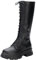 Stivali ad Altezza Ginocchio Donna Stivaletti Donna Stivali al Ginocchio Moda Scarpe con Tacco Alto con Cerniera Laterale (39,Nero)