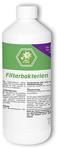 Koi Company Filterbakterien • Biologische Teichfilter-Bakterien 1l als Filterstarterbakterien • Starterbakterien für Teich
