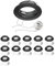 ledscom.de 12 Stück Decken-Einbaurahmen FERE Einbaurahmen schwarz matt (LED/Halogen/GU10/MR16/PAR16/50mm) inkl. GU10 Fassung