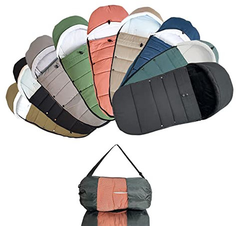 Brogtorl Chancelière Universelle pour Poussette - Compatible avec Babyzen YOYO/YOYO2, Stokke YOYO3 et Bugaboo, Tissu Anti-Vent et Isolant, Nettoyage Facile (Bleu)