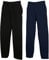 Fruit of the Loom Men's Sports Trousers, 1 x black open + 1 x deep navy open + 1 Hl purchase notepad, L