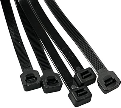 On1shelf® Cable Ties, 750mm x 9.0mm, 30 Premium Tie Wraps, Strong and Long Nylon Zip Tie (5, Black)