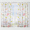 Dalina Textil -Cortina de Cocina Translúcido Estampado, Visillo Transparente para Cocina, Comedor, Marco de Puerta 1 Pieza Tejido Gasa Fina 140X180CM