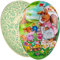 alles-meine.de GmbH Osterei/Ei zum befüllen Anzahl frei wählbar Hasen Mama & kleine Osterhasen - 15 cm - Füll - Pappei - Deko Pappe Papp Pappeier Dekoei Pappostereier Fülle..
