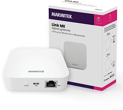 Zigbee Gateway - Marmitek Link ME - Hub - Zigbee 3.0 Gateway/Bridge - Puente LAN para sensores y botones Zigbee - Tuya