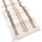 INHEMING Makramee Tischläufer mit Quasten,Beige Tischläufer in Baumwolle,Boho Style, Elegante Hohle Mesh Tischdecke,Landhausstil Table Runner Tabletop Dekor für Esstisch Hochzeit Dekor, 30 x 120 cm