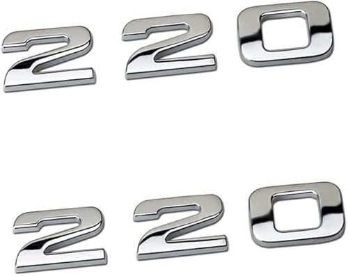 Yuzhao For Honda Civic For Accord For Jazz For CRV Heck Kofferraum 220 Logo Aufkleber Emblem Dekoration Aufkleber 2 Stück 9.x1.8cm