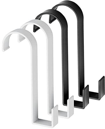 Faittoo Ganchos Radiador Toallero, 4 Ganchos para Toallas de Aluminio Espacial, Ganchos Toalleros de Baño, Ganchos Adhesivos para Toalla