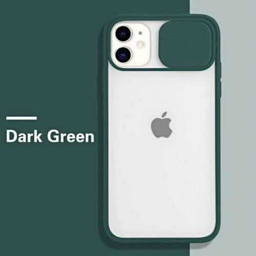 Coque iPhone 11 12 Pro Max Mini protection appareil photo Coque Bumper Case iPhone 11 12 Fermeture caméra Destruction Emballé dans une boîte (iPhone 12/12 PRO, vert nuit)