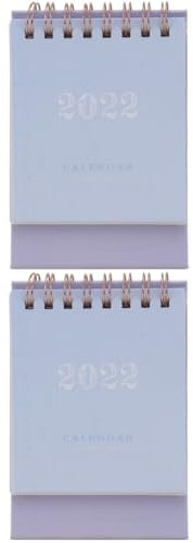 STOBOK 2 2021 Kalender 2021 büro kalender tischkalender Planer 2021 Wandkalender stehende Staffelei Mini-Staffelei Minikalender 2022 Schreibtisch Notizbuch Optische Zubehör