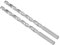 CoCud Extra Long High Speed Steel Twist Drill Bits, 10mm Diameter 200mm Length, Straight Twist Jobber Drill Bit - (Applications: for Metal Woodwork Plastic Aluminum), 2-Pieces
