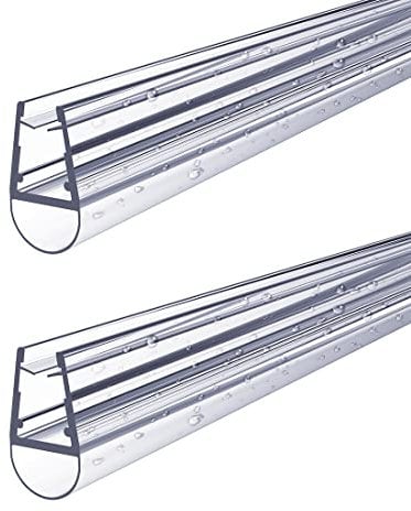 S'AFIELINA Duschtür Dichtung Ersatzdichtung Wasserabweiser Duschdichtung Schwallschutz Duschkabine Bad 4-6mm Glas 100cm (2 Stück)