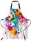 Smooffly Bunte Regenbogen-Schürze für Fußballstadion, Sport, Match, Unisex, verstellbare Latzschürze, Kochen, Küche, Koch, Damen, Herren, Schürzen für Zuhause, Küche, Restaurant, Café, Geschäft,