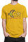 smilo & bron Unisex T-Shirt, 100% Baumwolle_ Gegen den Strom Gold L,