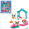 BANDAI Littlest Pet Shop - Pack Set Schneetag 3 Tiere und Zubehör - Pet Shop LPS Husky, Bär, Leopard - Spielzeugset mit niedlichen Mini-Tierfiguren - Spielzeug für Kinder ab 4 Jahren - BF00534