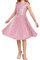 Mädchen Partykleid A-Linie Pailletten Kleid Midi Sommerkleid Festlich Swing Kleid 7-8 Jahre/Rosa -6