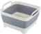 Mulcort Lavabo plegable, cuenco para lavar platos, bandeja de lavado portátil, fregadero plegable con asas y tapón de drenaje para el fregadero de la cocina de camping