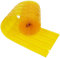 Rideau Laniere PVC pour Porte Niche Chien，Rideau Laniere 3.6m*20cm (avec 2pc Metal Strips),Jaune Rideau à Lanières Transparent Isolant Thermique et Résistant au Froid pour Porte de Maison de Chien
