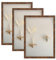 LYYYYX Bilderrahmen A3 29.7x42cm mit Passepartout Rustikal Fotorahmen Braun Collage Wanddeko Acrylglas,3er Set for Fotos, Poster, Puzzles