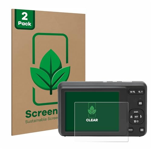 ScreenLeaf Schutzfolie für Kodak Pixpro FZ55 | 2 Stück Transparenter Displayschutz Made in Germany Klare Displayschutz-Folie Kratzfest