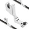 Pied-de-Biche Réglable de Fermeture à Glissière Invisible pour Machine à Coudre, Pied Presseur Fermeture Eclair Machine à Coudre en Acier Inoxydable Accessoire Machine à Coudre