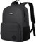 Kuosdaz Schwarzer Rucksack für Schule Teens Jungen Mädchen, leichte Casual Rucksäcke für Männer und Frauen, klassische Basic wasserbeständige Casual Tagtasche, 15,6 Zoll Laptop Buchtasche