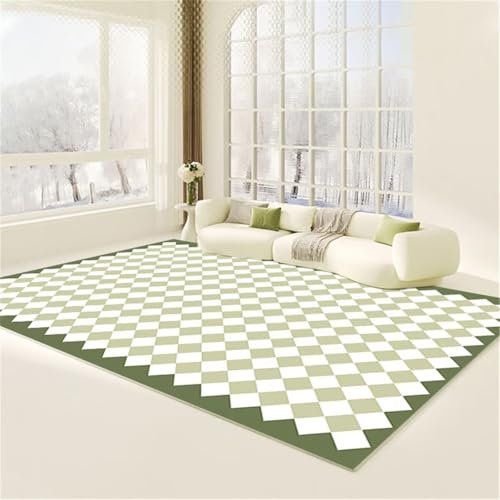 RUGMRZ Tapis Carreau Ciment Tapis Terrasse Exterieur Style Moderne 50X80CM