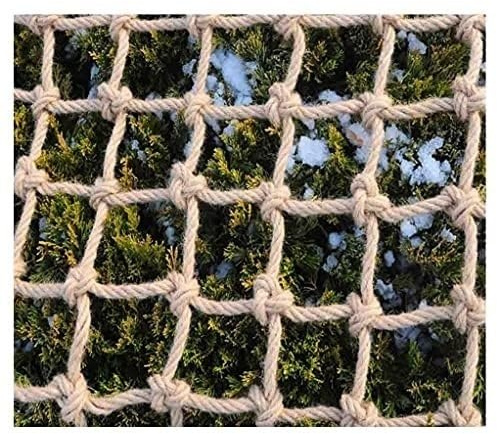 Rete di corda di canapa Rete di corda di iuta naturale Corde di sicurezza for arrampicata Reti for balconi Scale Decorazioni for interni ed esterni Reti di corda(8mm,2 * 5m)