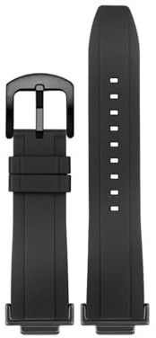 POYNMRE Schnellverschluss-Uhrenarmband, kompatibel mit Casio GM-5600 DW5600 DW5610 GW-M5610, Silikon-Armband + Edelstahl-Adapter(Black-black pin,For DW-5600)