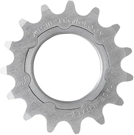 Miche Pista Kit 1/8 Track Sprocket – Heat‑Treated Matte‑Chrome Steel, 35×24 Thread, Fixed‑Gear/Track Cog Set