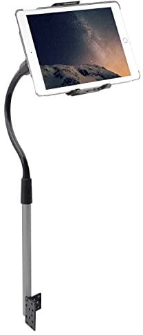 Macally CARFLOORMOUNT, Support à Visser sur Le Rail du siège Voiture/Camion, réglable pour téléphones Portables et tablettes de 17,8 cm à 27,9 cm de Large.