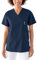 CLINIC DRESS Schlupfkasack Kasack Damen für Krankenpflege und Altenpflege 50% Baumwolle 95 Grad Wäsche Navy XL