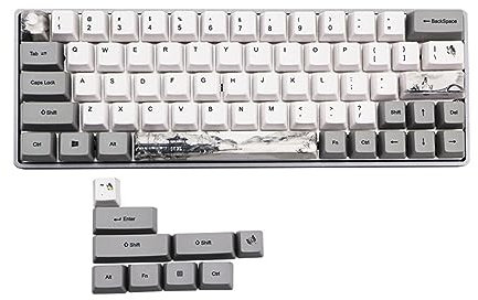 Sublimation Keycap, 73PCS Five-Faced Dyed Anime Style Keycaps, Professional PBT Mechanical Keyboard Accessory for Universal Keyboard with Cute Pattern(Ink-Pattern)