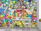 Oedim Papier peint mural graffiti amusant - Papier peint - 200 x 150 cm - Décoration pour salle à manger, salon, chambre