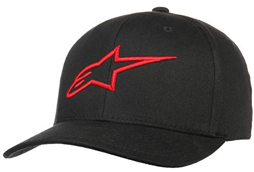 Alpinestars, Ageless Curve, Baseball Kappe, Schwarz Rot, 23X, Mann, Einheitsgröße